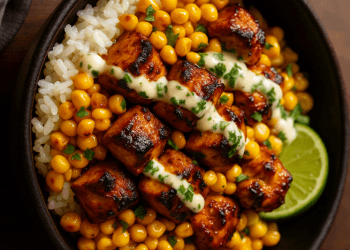 Anti-Inflammatory Street Corn Chicken Rice Bowl Recipe for Easy Dinners