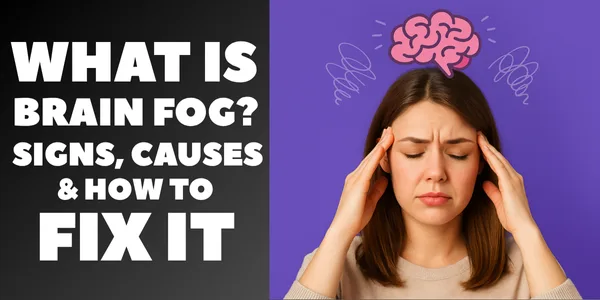 What Is Brain Fog? tired woman holding her head
