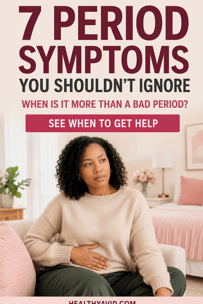 Period symptoms in women