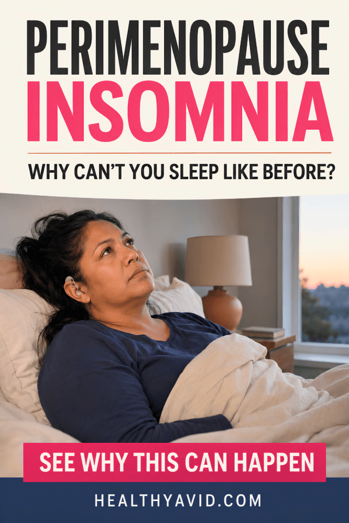 perimenopause insomnia signs