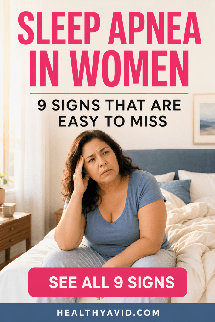 sleep apnea in women symptoms